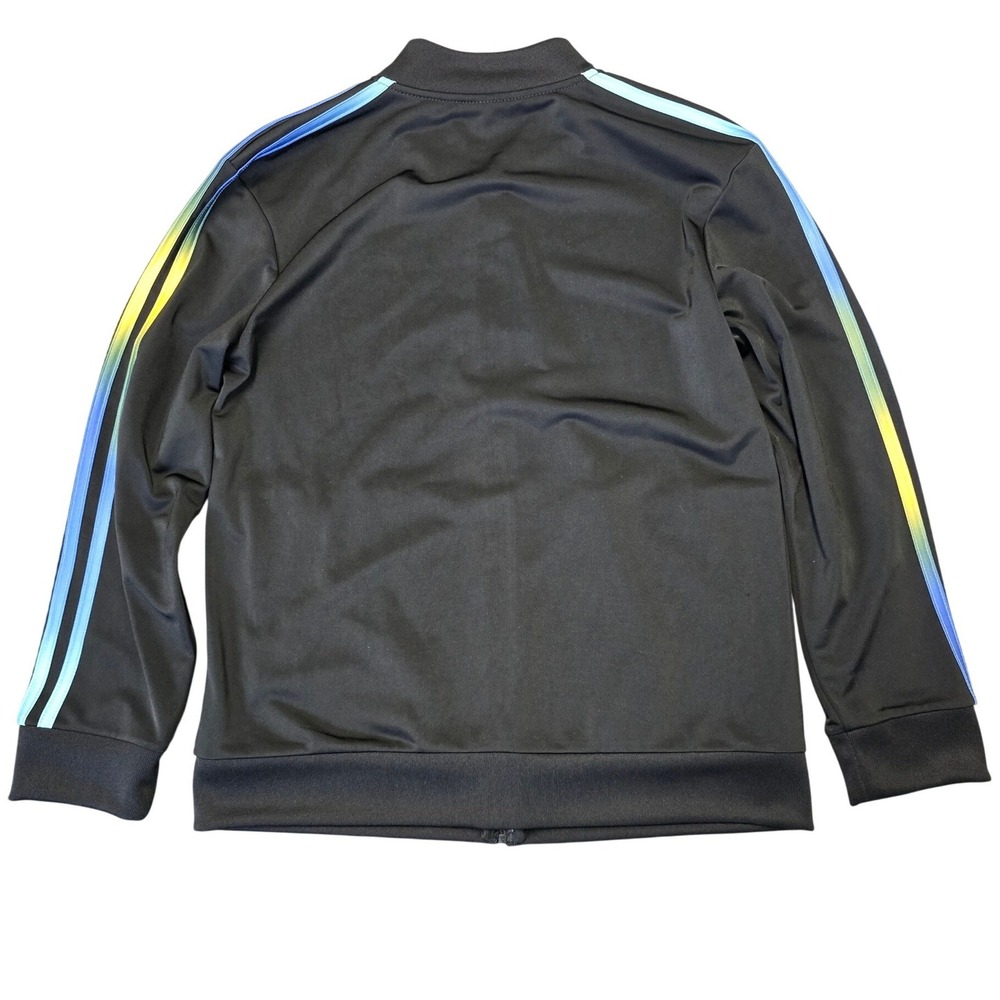 Adidas Tracksuit Set Black Multi Color Stripes Jacket Pants Men's Medium - Picture 4 of 16